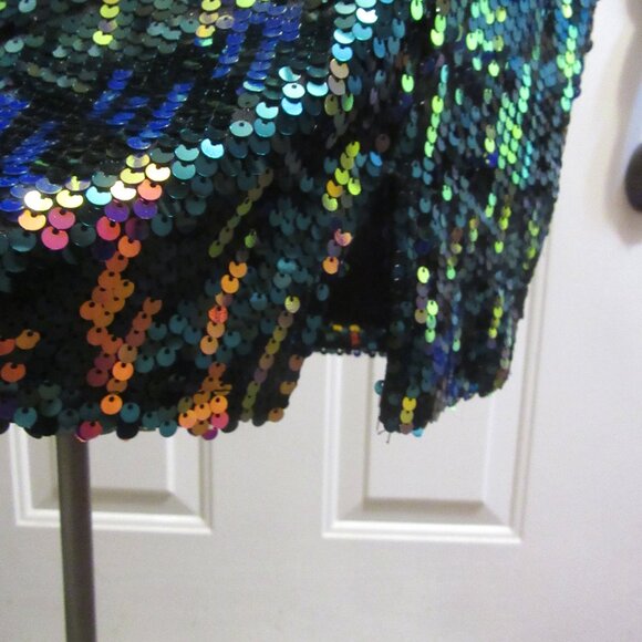 NWT Strapless Iridescent Sequin Charmed Hearts Body-Con Dress XL - Picture 12 of 15